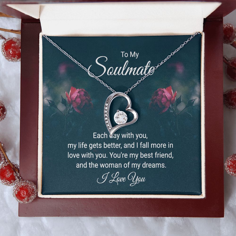 Forever Love Necklace - Dark Flower Box
