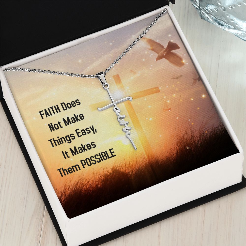 Faith Cross Necklace