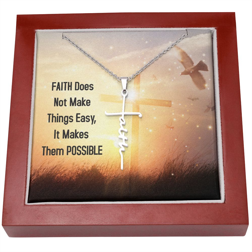 Faith Cross Necklace