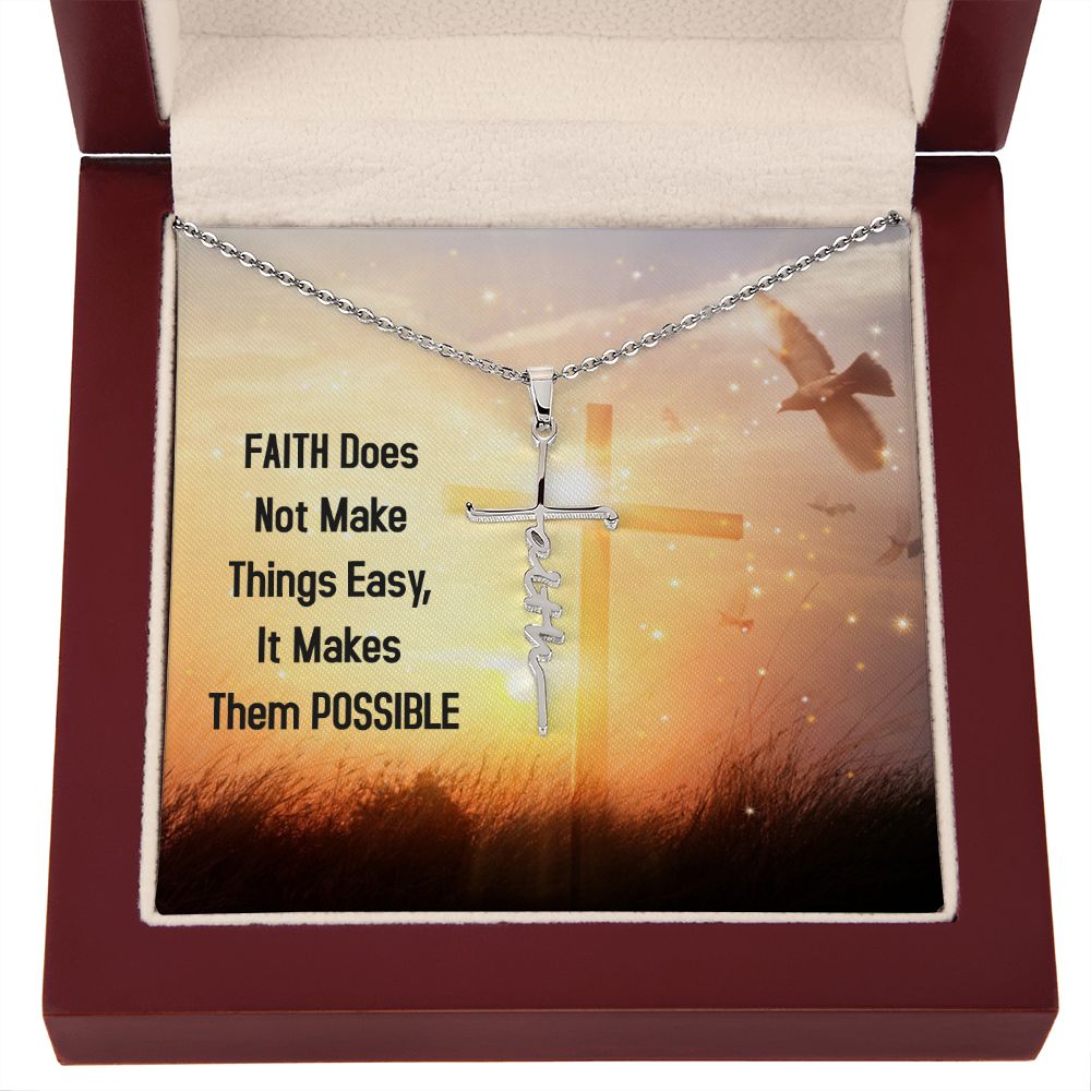 Faith Cross Necklace