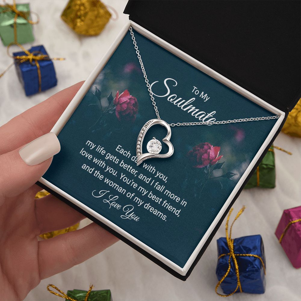 Forever Love Necklace - Dark Flower Box