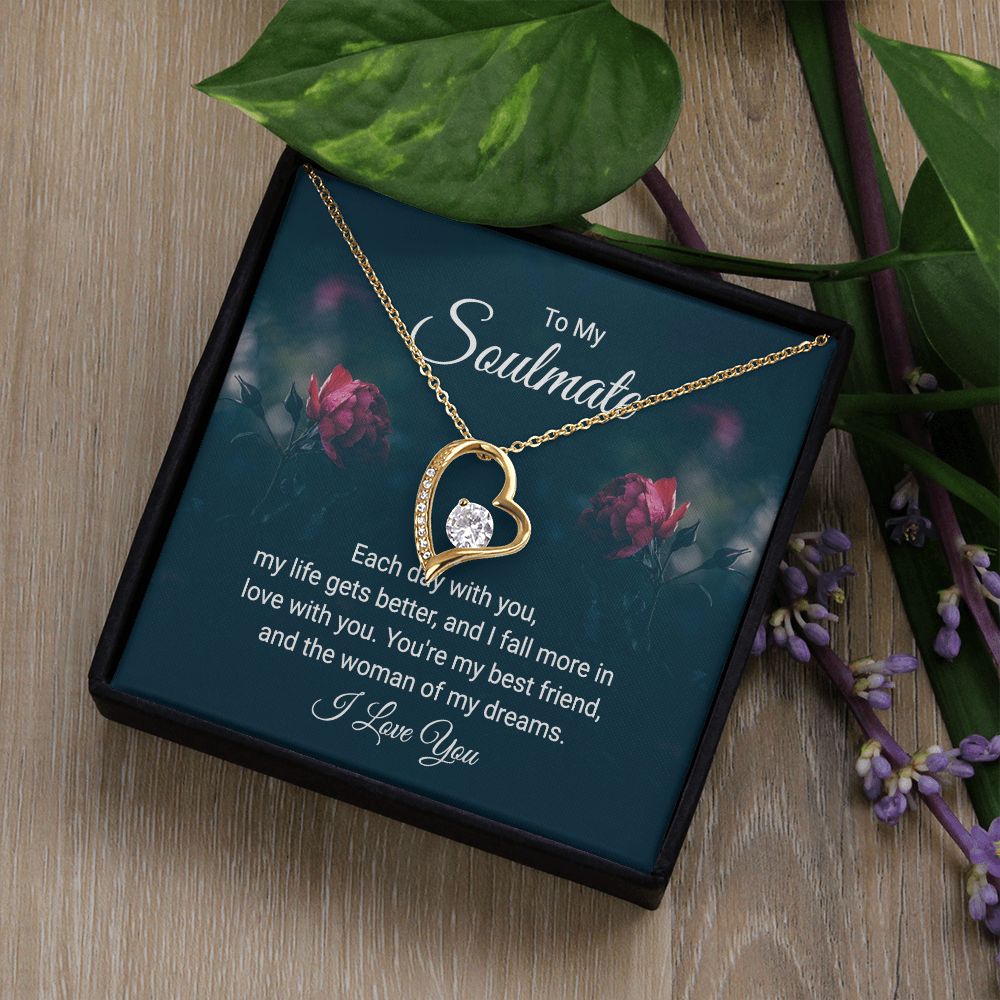 Forever Love Necklace - Dark Flower Box