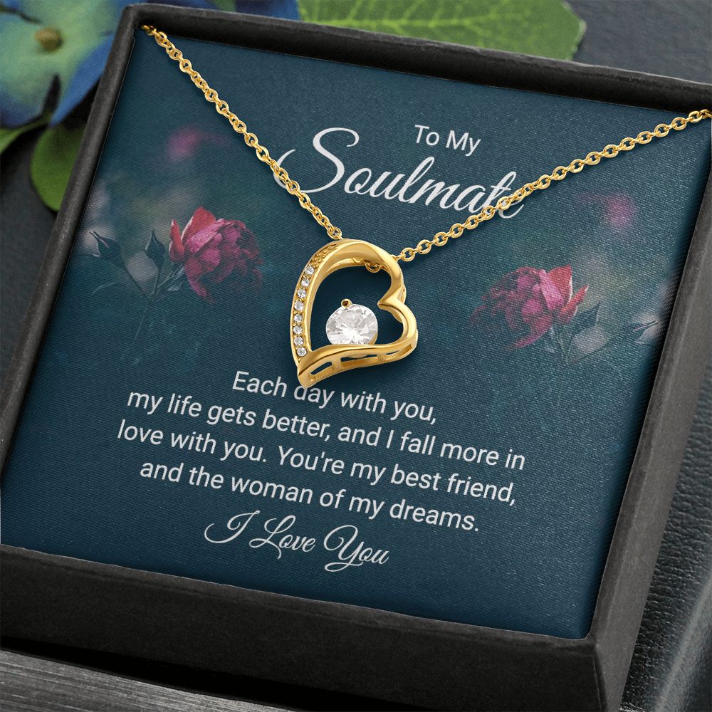 Forever Love Necklace - Dark Flower Box