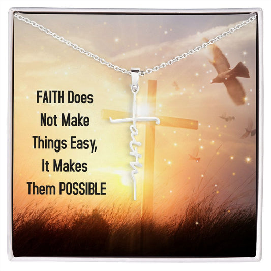 Faith Cross Necklace