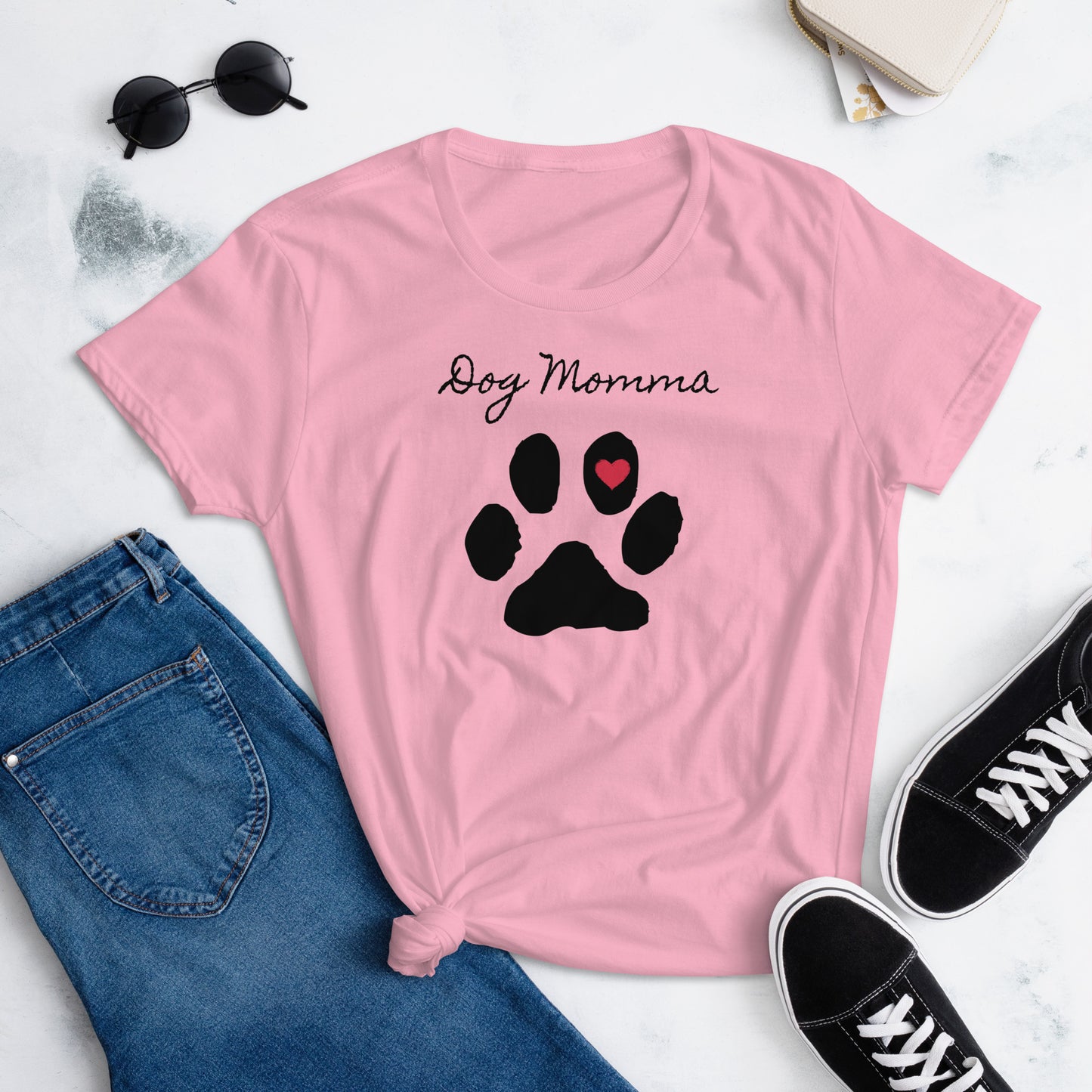 Dog Momma Valentine Women's short sleeve t-shirt