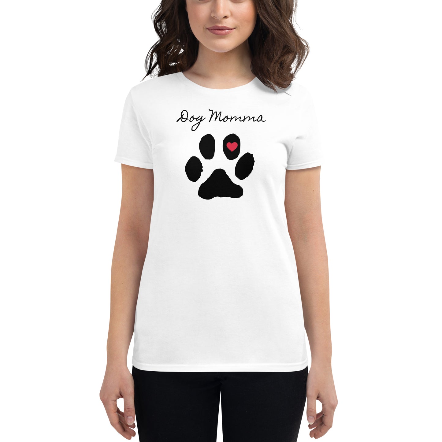 Dog Momma Valentine Women's short sleeve t-shirt